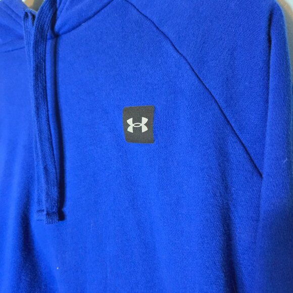 Under Armour Men's Loose Long Sleeve Blue ColdGear Hoodie Small S - Picture 2 of 9